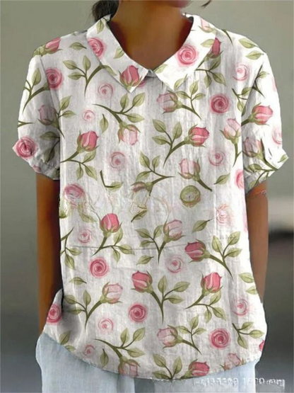 Beautiful Blossom Short Sleeve Women's Top