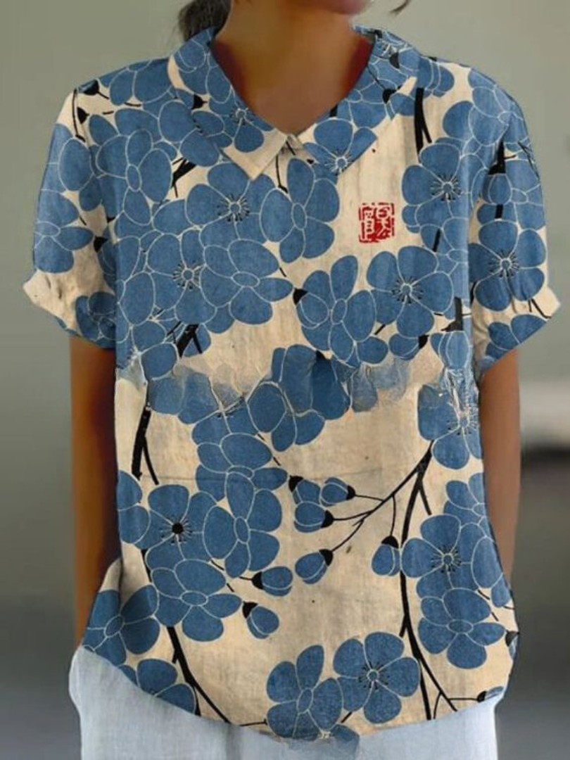 Beautiful Blossom Short Sleeve Women's Top