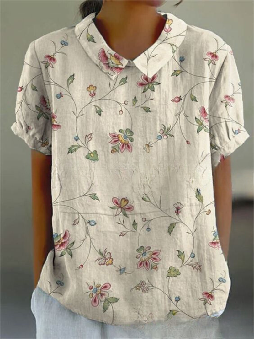 Beautiful Blossom Short Sleeve Women's Top