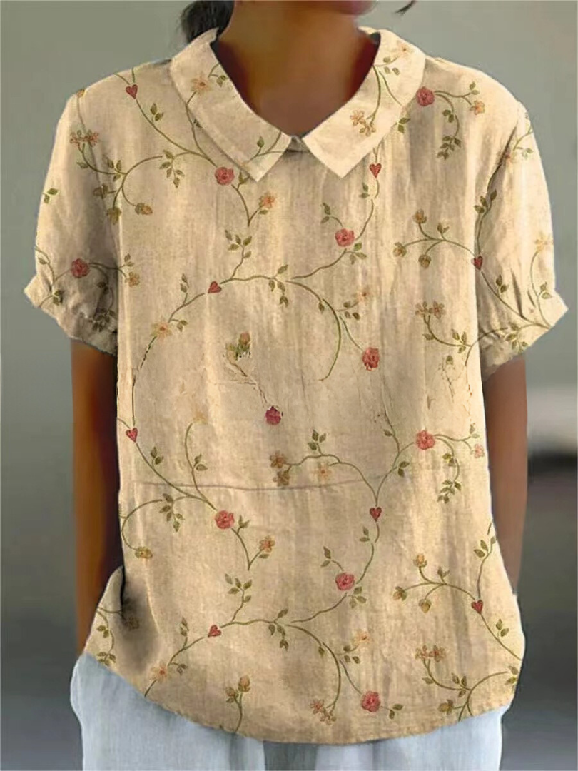 Beautiful Blossom Short Sleeve Women's Top