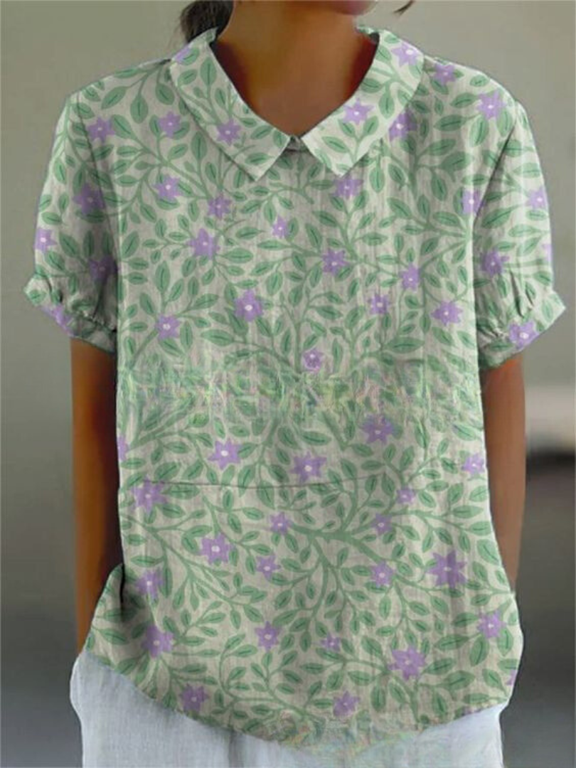 Beautiful Blossom Short Sleeve Women's Top