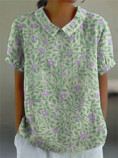 Beautiful Blossom Short Sleeve Women's Top