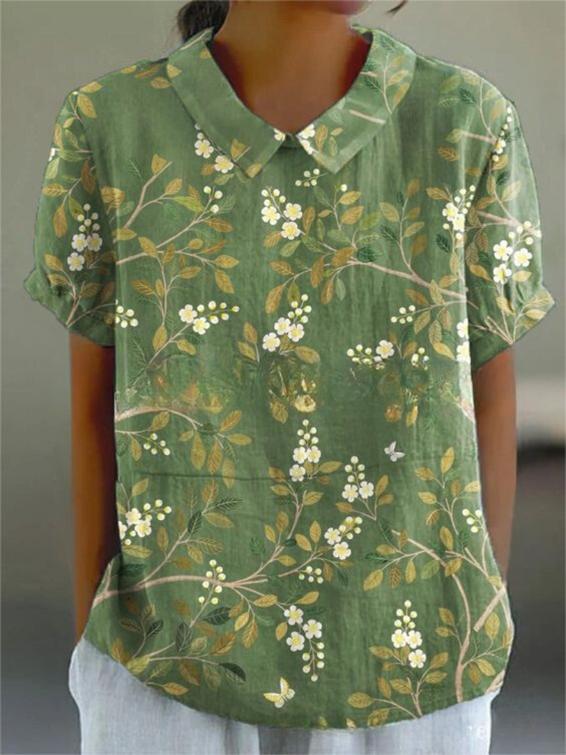 Beautiful Blossom Short Sleeve Women's Top