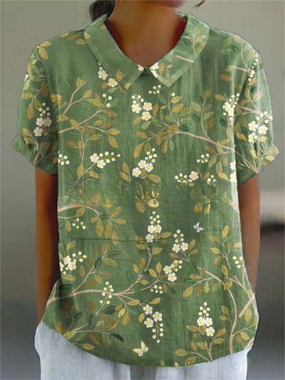 Beautiful Blossom Short Sleeve Women's Top
