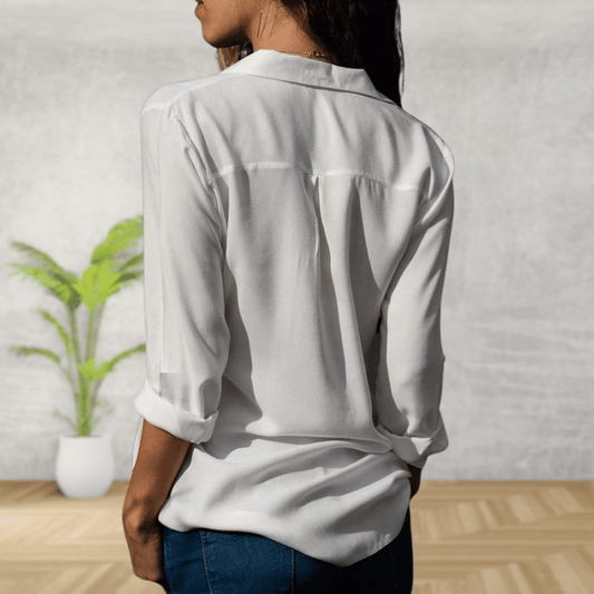 Classic Fit Rolled Sleeve Dress Shirt - ModishWorld