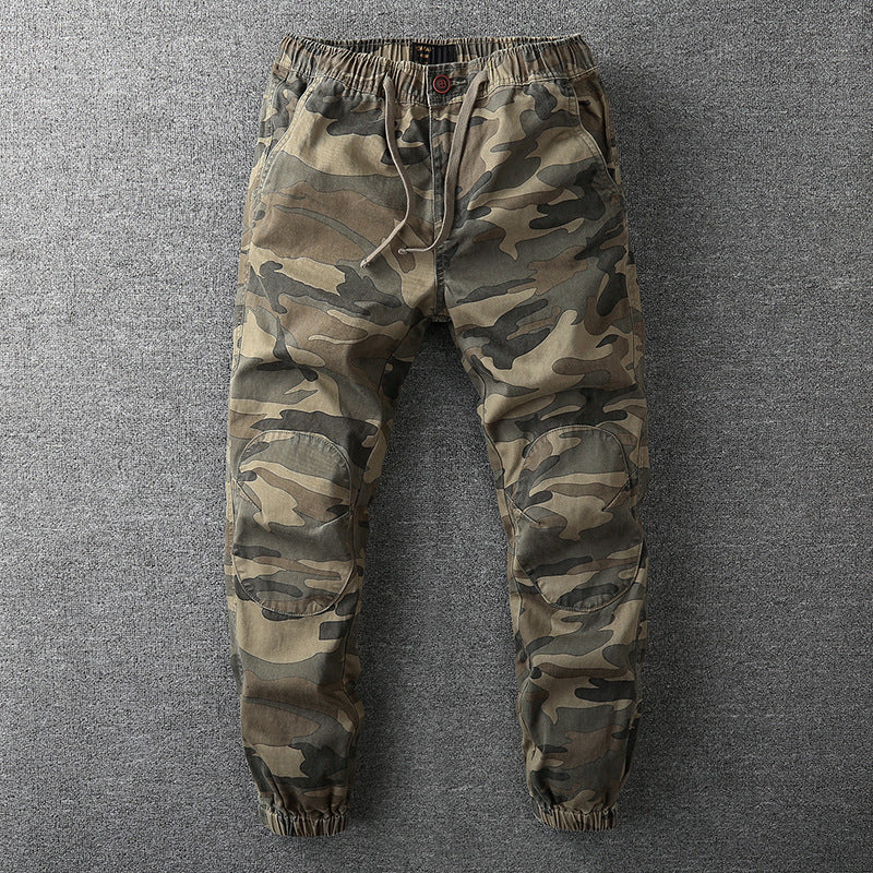 Relaxed Fit Camo Pants with Stretch Waist - ModishWorld