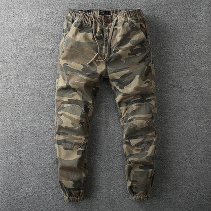Relaxed Fit Camo Pants with Stretch Waist - ModishWorld