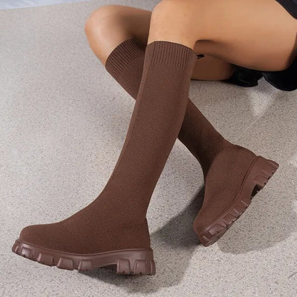 Tall Women's Boots - Stretchy Fit with Thick Sole