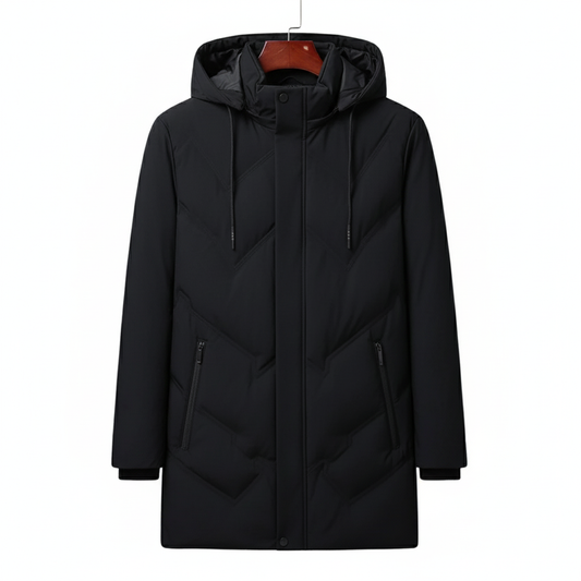 Classic Men's Hooded Water Resistant Parka Coat - Modish World