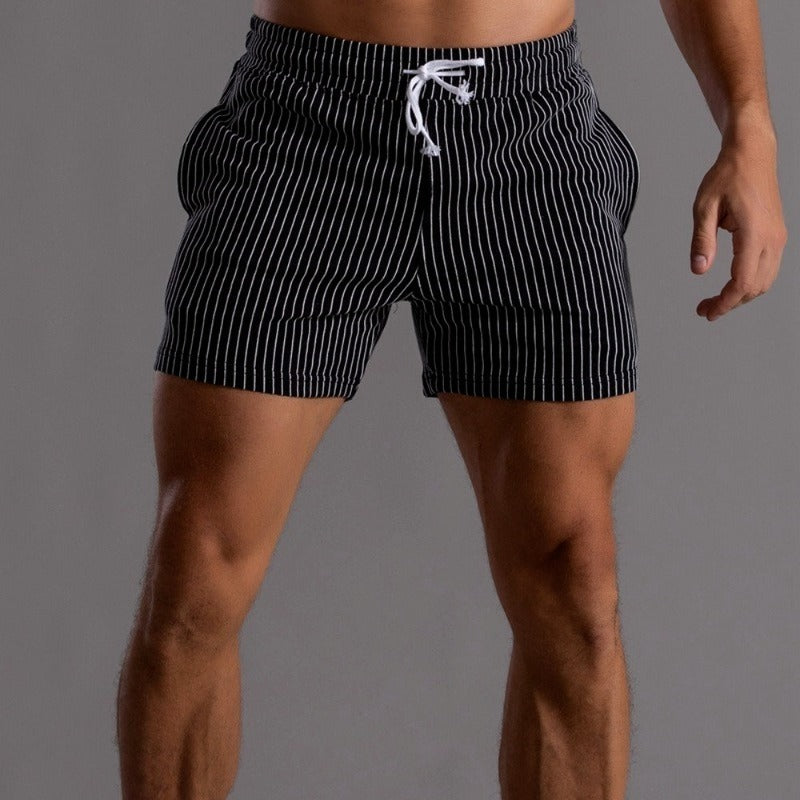 Casual Fit Mens Striped Summer Shorts