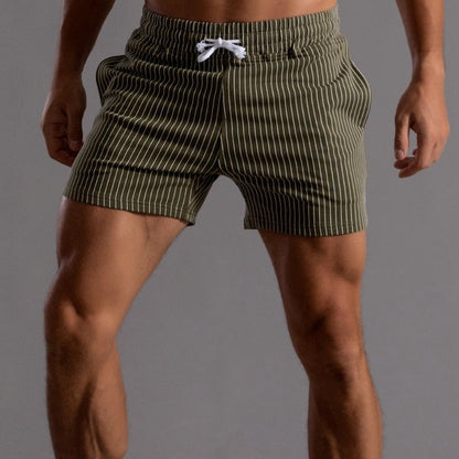 Casual Fit Mens Striped Summer Shorts - ModishWorld