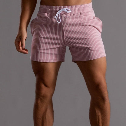 Casual Fit Mens Striped Summer Shorts
