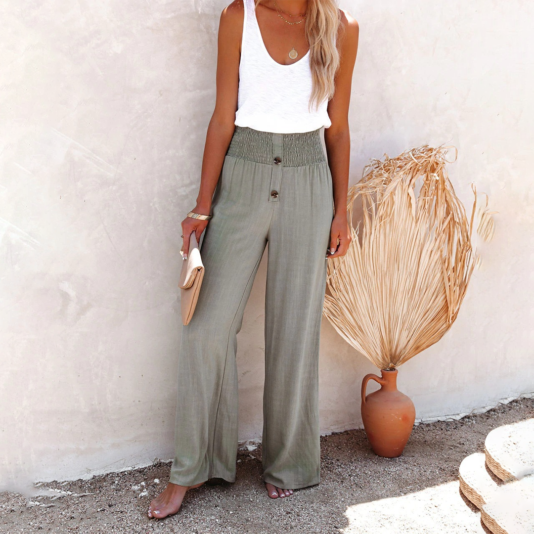 Fashionable High Waist Women's Pants - ModishWorld