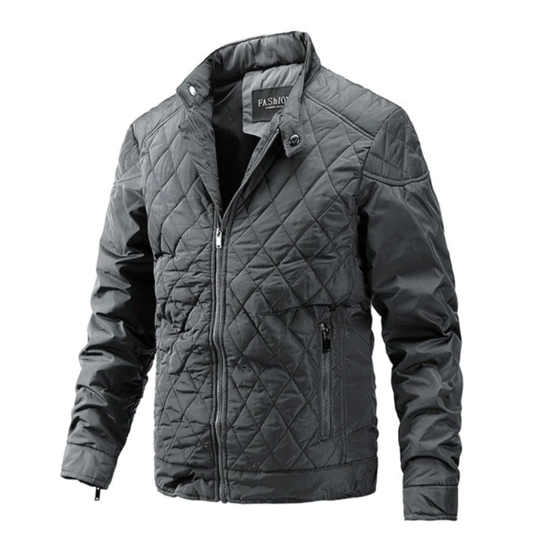 Waterproof Padded Mens Jacket - Zip Up Coat