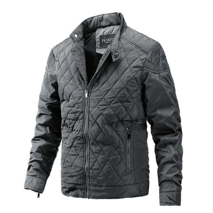 Waterproof Padded Mens Jacket - Zip Up Coat