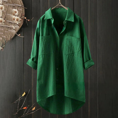 Beautiful Flowy Women's Long Top Blouse