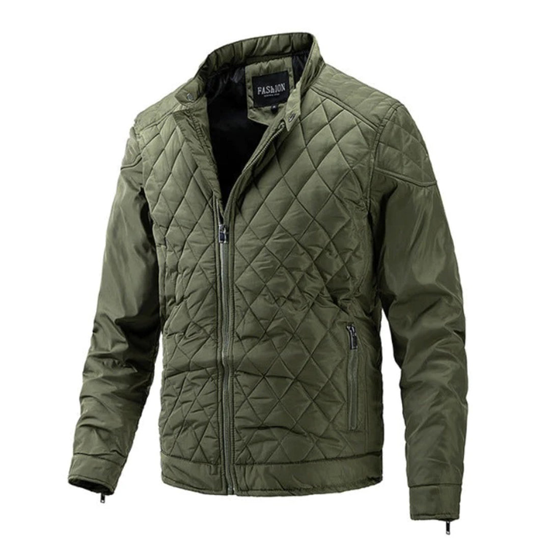 Waterproof Padded Mens Jacket - Zip Up Coat