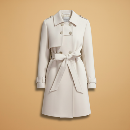 Ladies Classic Double Breasted Raincoat - Modish World