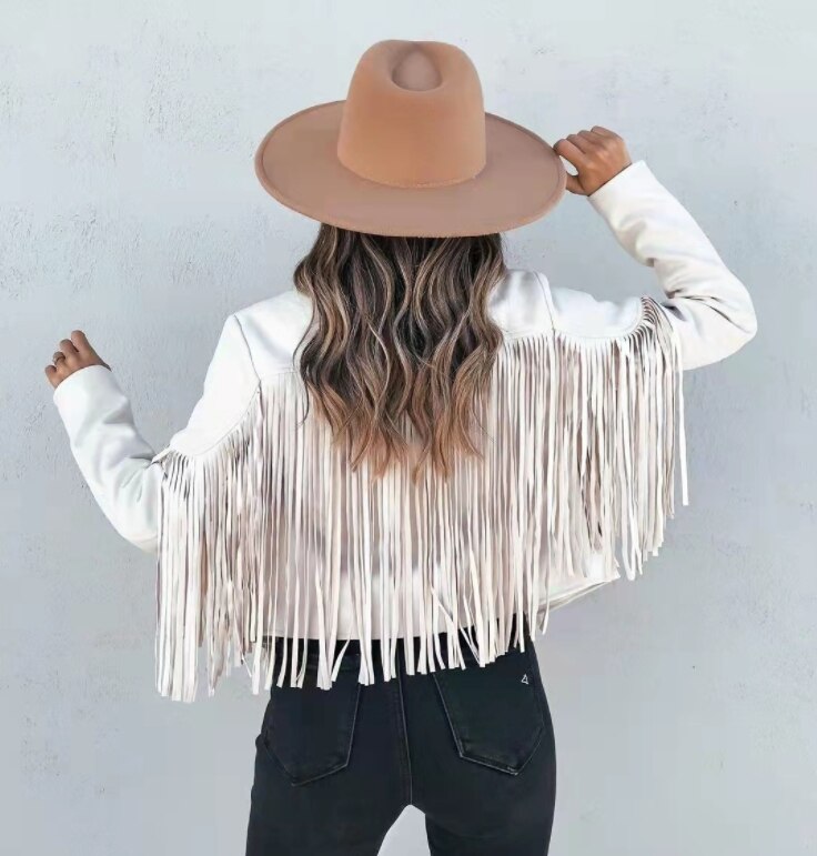 Short Faux Leather Biker Jacket for Women