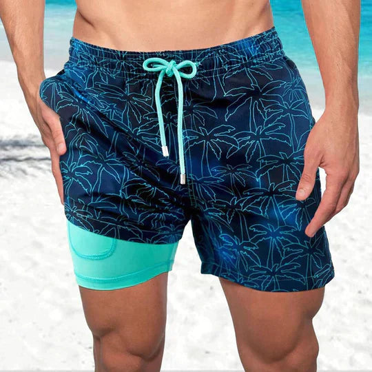 Moisture Wicking Athletic Swim Trunks for Men - ModishWorld