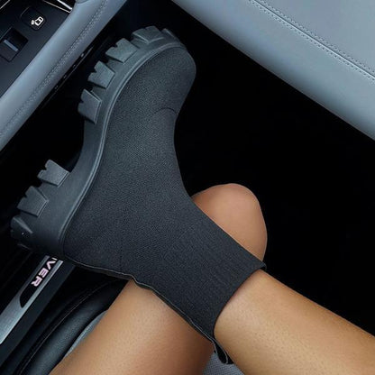 Women's Block Heel Ankle Boots - Soft Stretch Fit