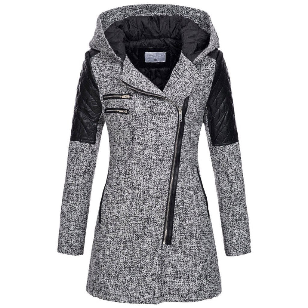 Ladies Waterproof Quilted Parka Coat