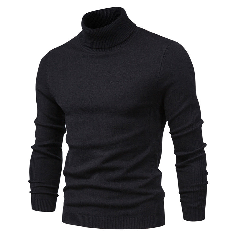 Men's Slim Fit Crew Neck Sweater - Ribbed Knit Style