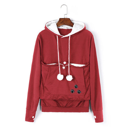 Universal Sweatshirt - Dog Pocket Hoodie with Adjustable Drawstring