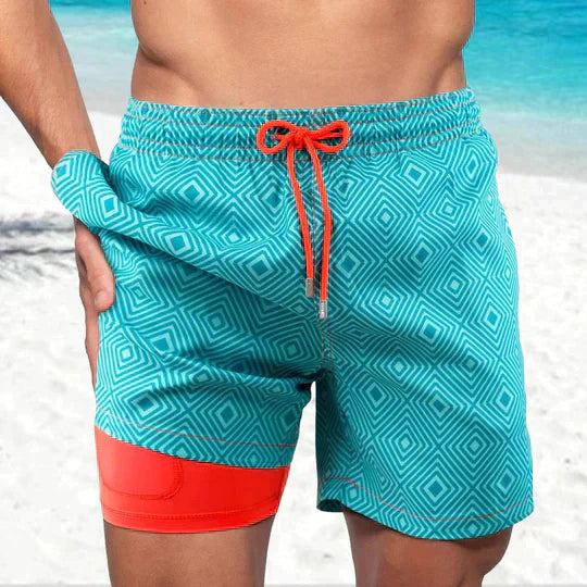 Moisture Wicking Athletic Swim Trunks for Men