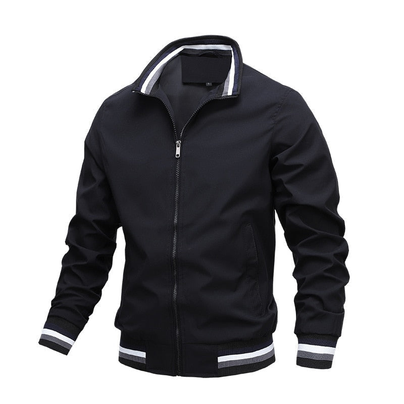 Classic Mens Striped Sports Jacket - ModishWorld