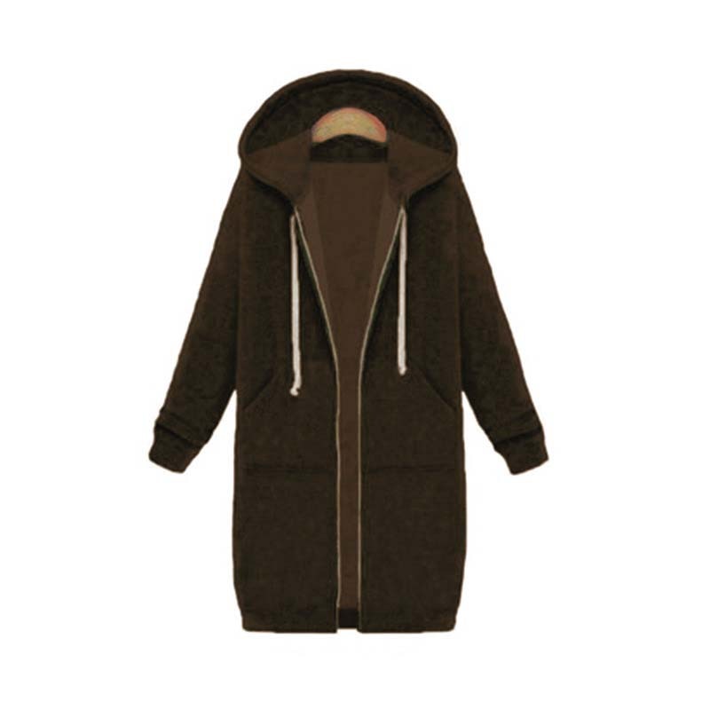 Women's Oversized Zip Front Hooded Sweatshirt