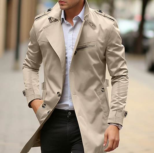 Classic Men's Rainproof Trench Coat - Modish World