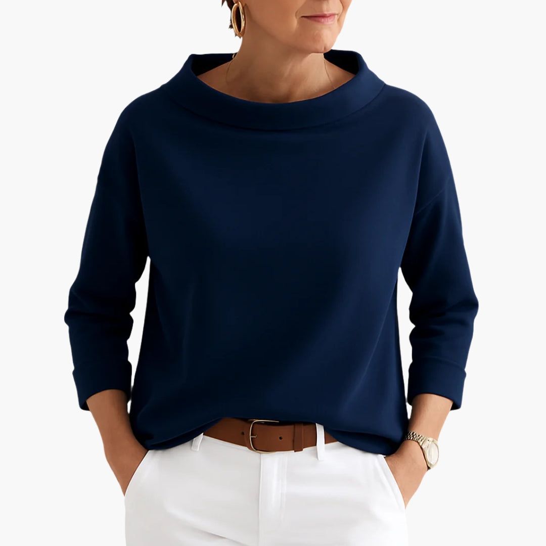 Relaxed Fit Womens Scoop Neck Tee