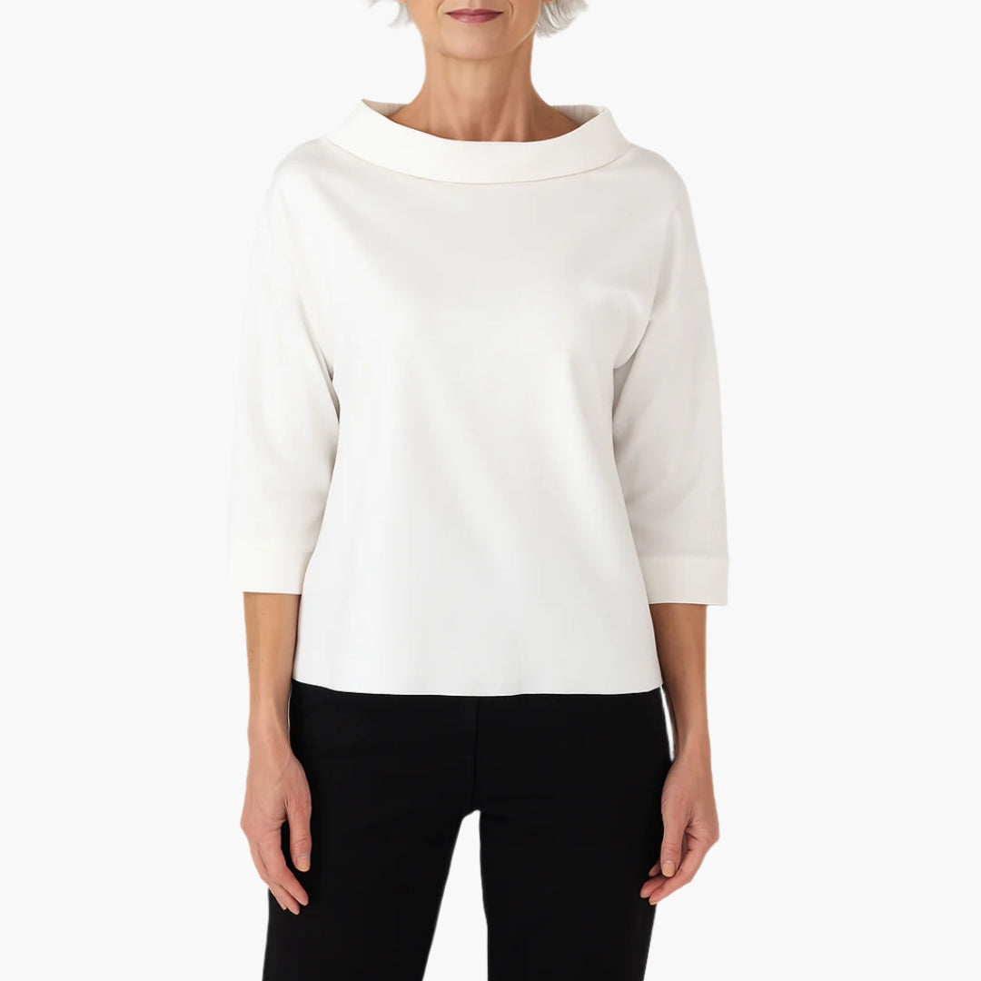 Relaxed Fit Womens Scoop Neck Tee - ModishWorld