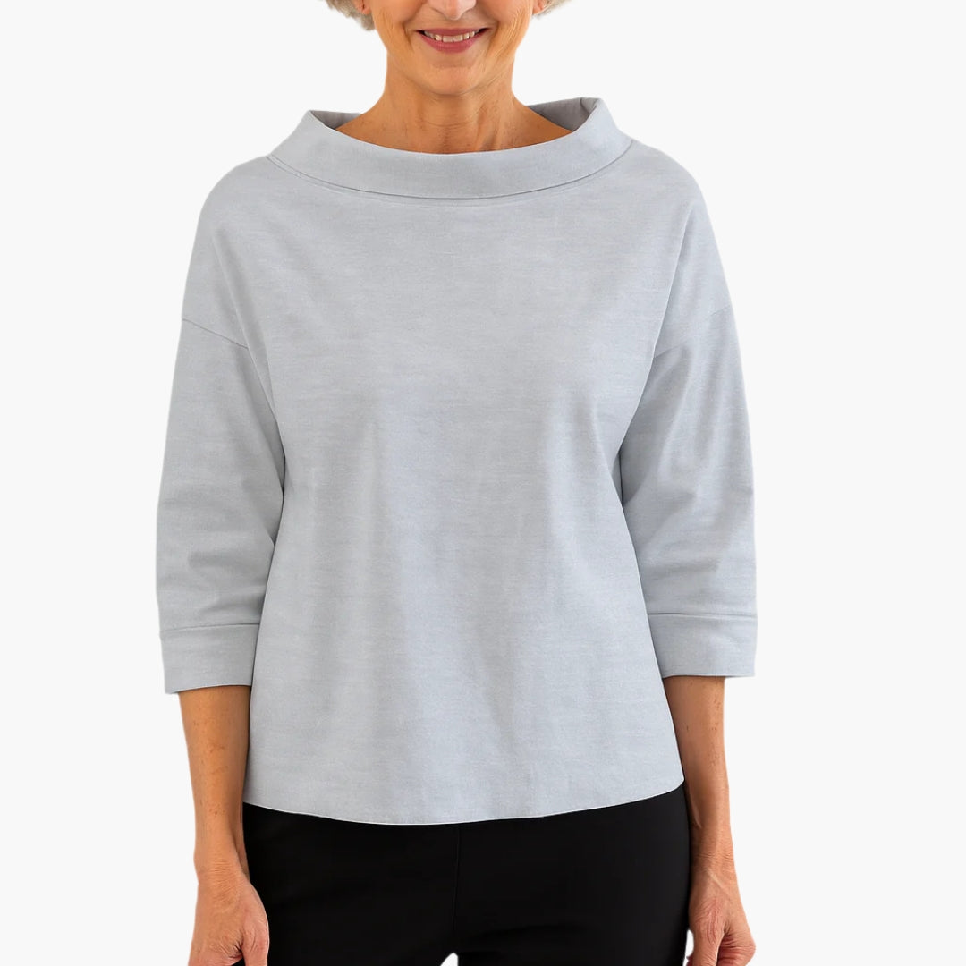 Relaxed Fit Womens Scoop Neck Tee