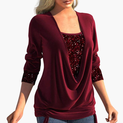 Feminine Full Sleeve Ladies Top - ModishWorld
