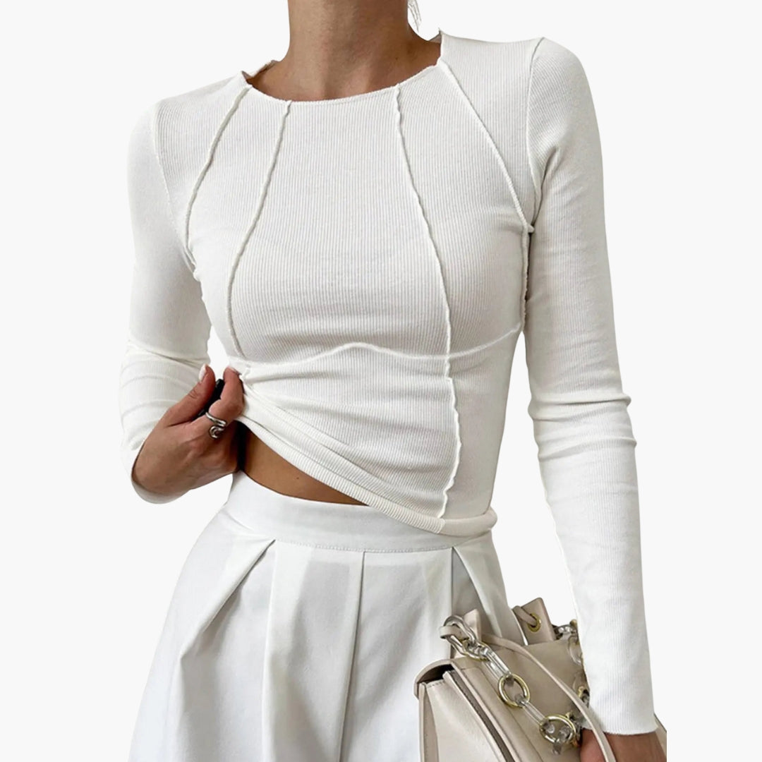 Slim Fit Women's Long Sleeve Shirt - ModishWorld