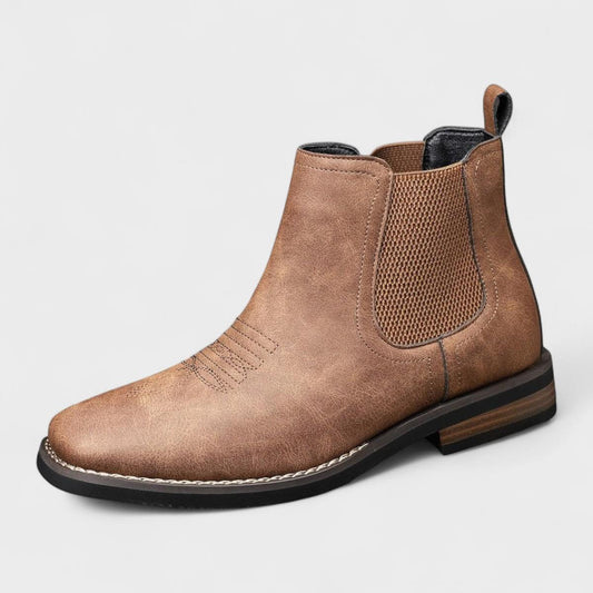 Comfortable Men's Leather Lace Up Ankle Boots - Modish World