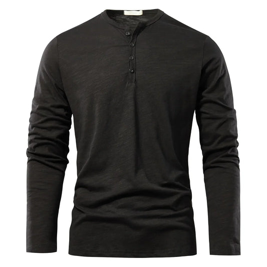 Classic Men's Simple Crew Neck Thermal Top Shirt - Modish World