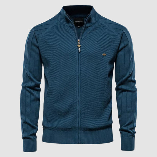 Warm Mens Zip Up Fleece Jacket for Cold Weather - ModishWorld