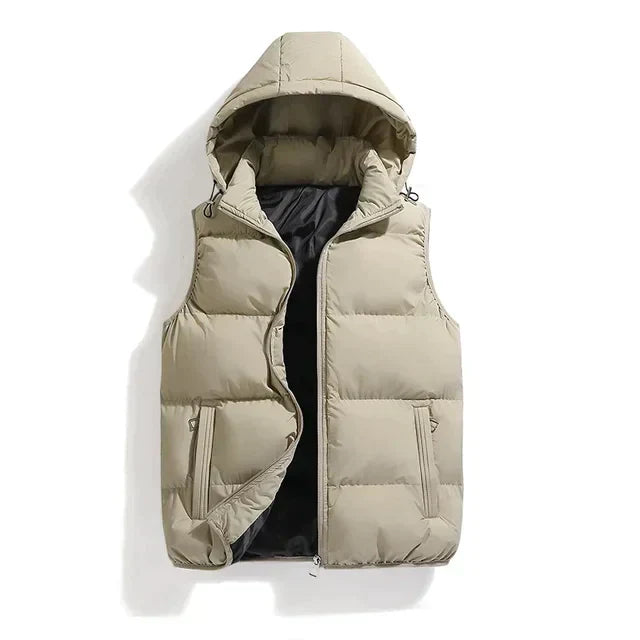 Men's Quilted Hooded Vest