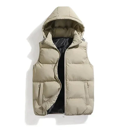 Men's Quilted Hooded Vest