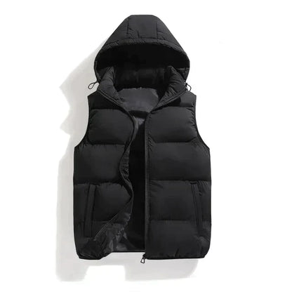 Men's Quilted Hooded Vest