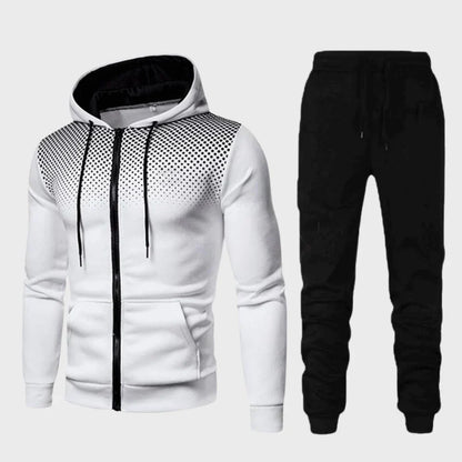 Men's Sportswear Set – Fleece Hoodie and Sweatpants Combo