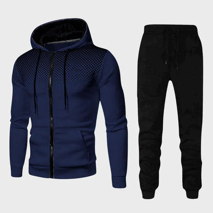 Men's Sportswear Set – Fleece Hoodie and Sweatpants Combo