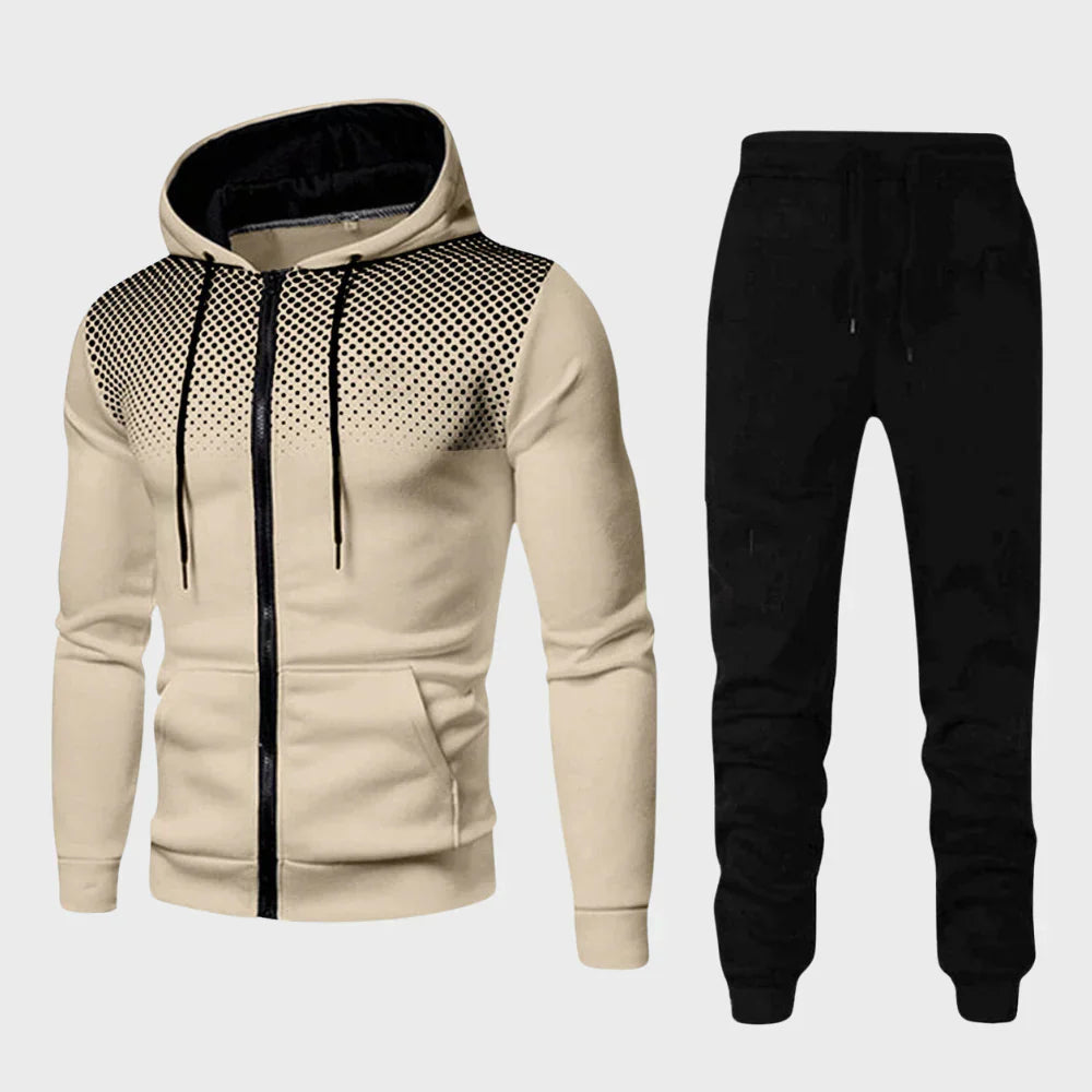 Men's Sportswear Set – Fleece Hoodie and Sweatpants Combo