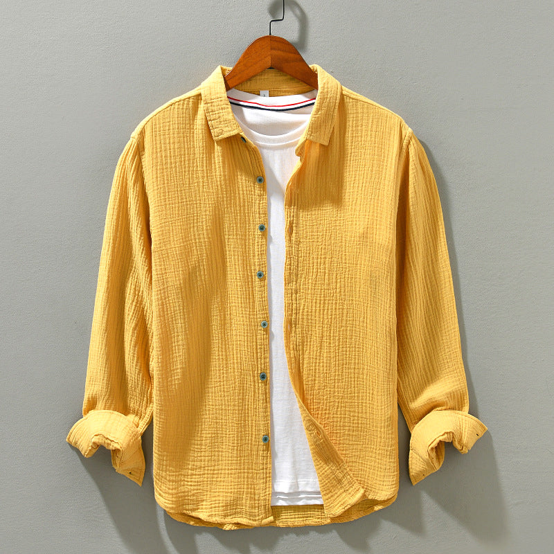 Relaxed Fit Casual Mens Long Sleeve Shirt