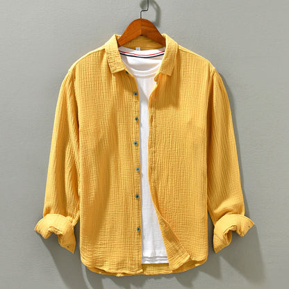 Relaxed Fit Casual Mens Long Sleeve Shirt
