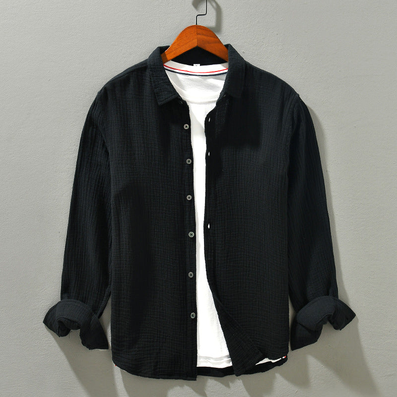 Relaxed Fit Casual Mens Long Sleeve Shirt