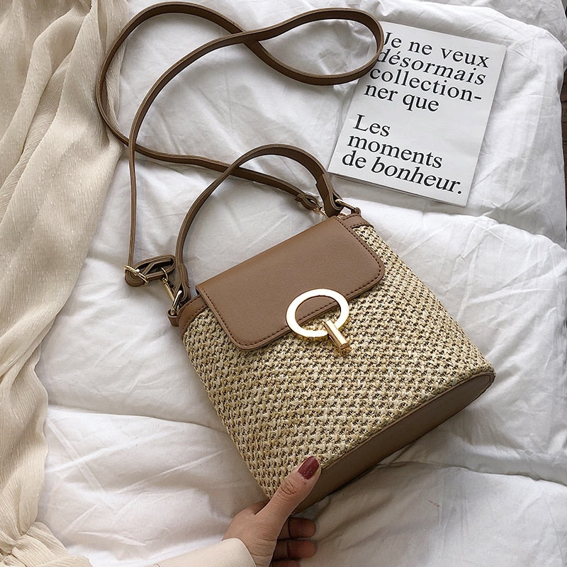 Natural Woven Tote Bag - Chic Summer Purse